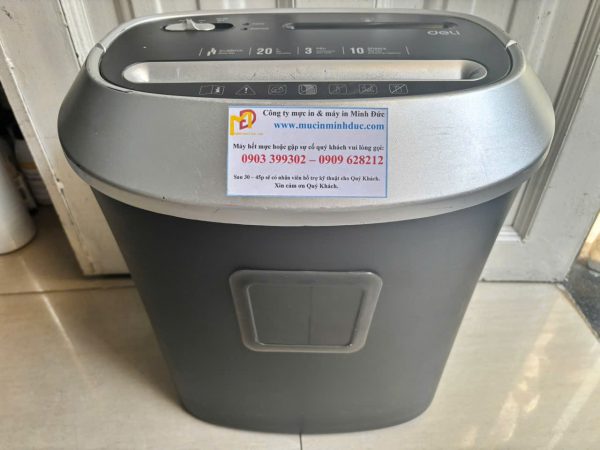 Máy hủy giấy Deli E9948 cũ
